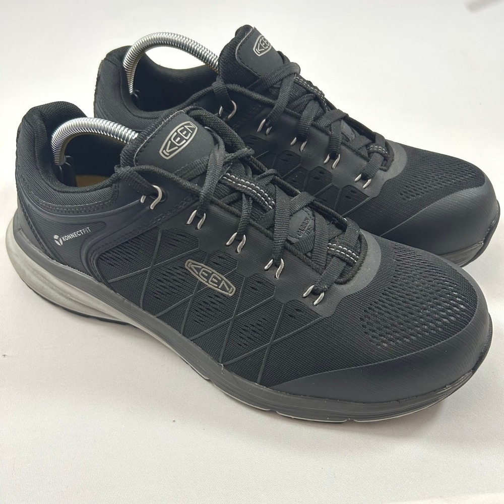 KEEN Utility Vista Energy Mens 11.5D Black Carbon Fiber Safety Toe Work Shoes EH